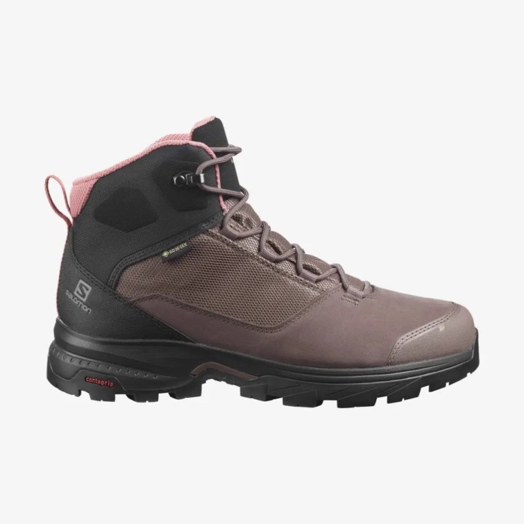 Botas Caminhada Salomon Outward GTX Feminino Marrom | PT U69480